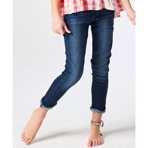 Kancan Blue Girls Stretch Skinny Jeans With Waist Adjusters Size 12